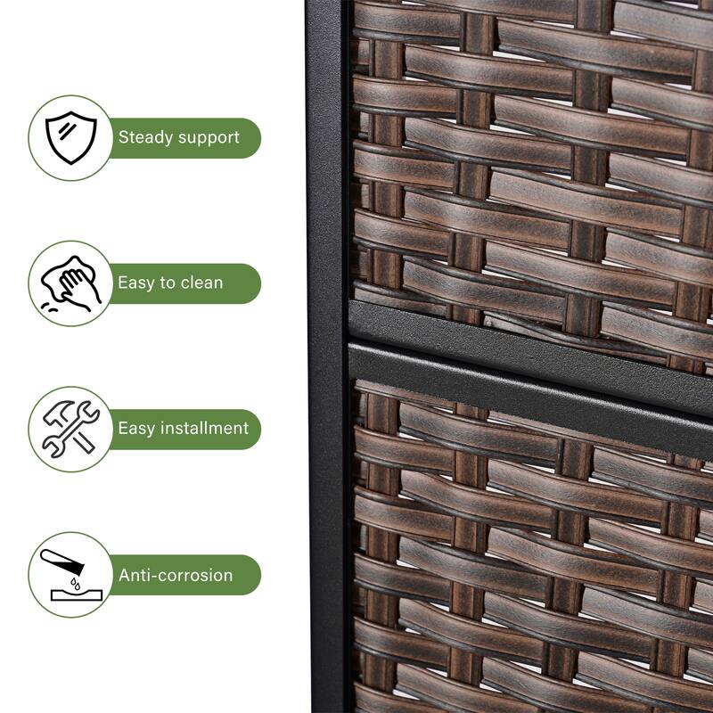 Privacy Screen Outdoor Free Standing Outdoor Screen Panel - 72"H x 47"W