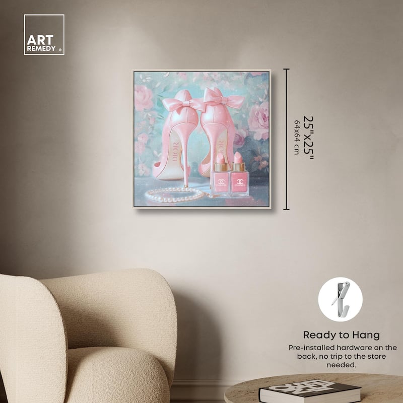 Love Dainty Heels Canvas by Art Remedy