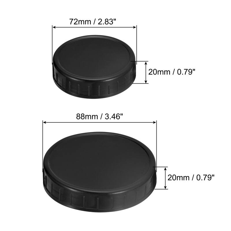 Mason Jar Lids, 18pcs - Storage Lids, 10 Regular Mouth 8 Wide Mouth
