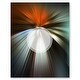 preview thumbnail 9 of 8, Designart 'Brown Focus Color' Oversized Modern Wall CLock