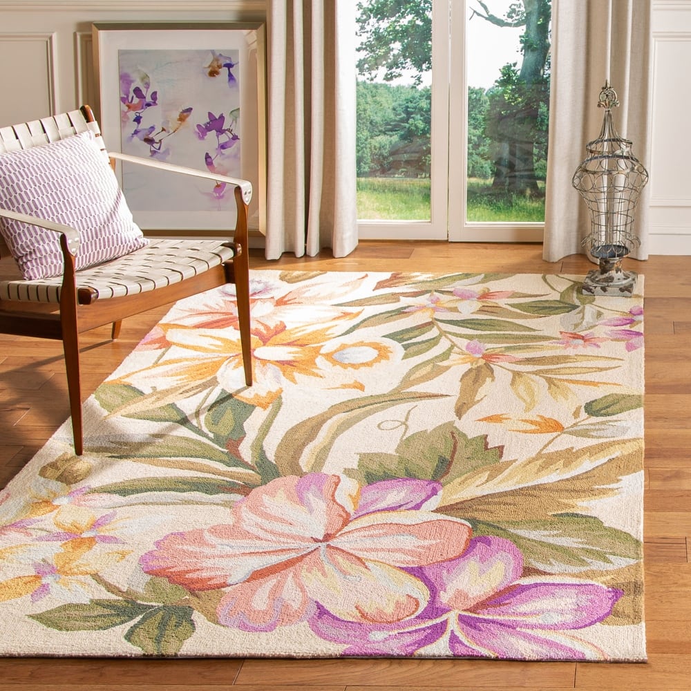 SAFAVIEH Handmade Chelsea Terraza French Country Wool Rug