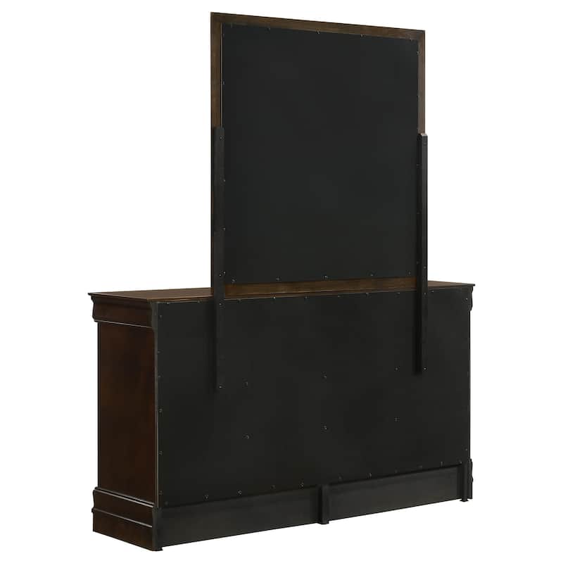 Louis Philippe 6-drawer Dresser Cappuccino