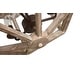 preview thumbnail 7 of 8, 3-Light Antique Modern Farmhouse Off-White / Wood Chandelier