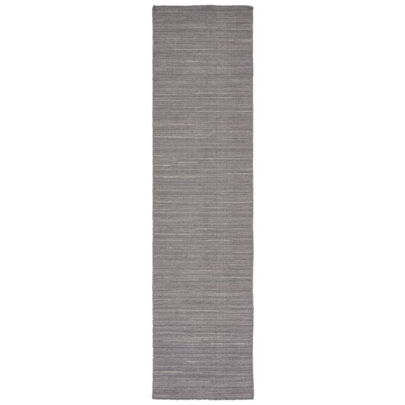 SAFAVIEH Handmade Kilim Eilen New Zealand Wool Rug - 2'3" x 9' Runner - Light Grey