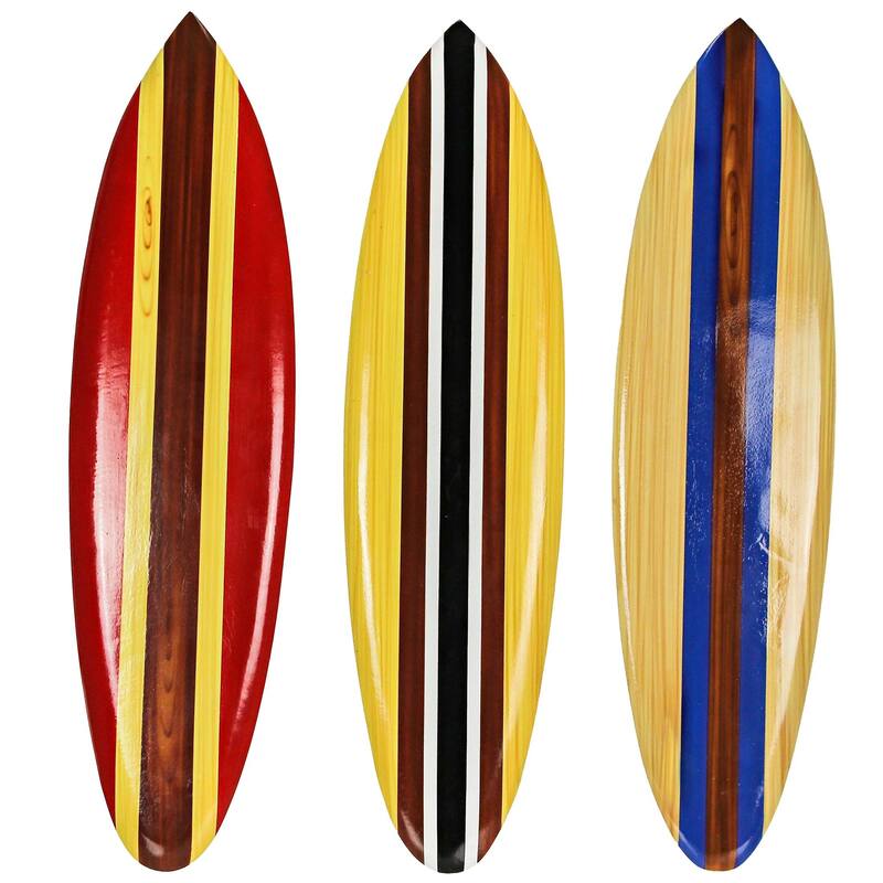 32 Inch Wooden Surfboard Decorative Wall Hanging Beach Decor