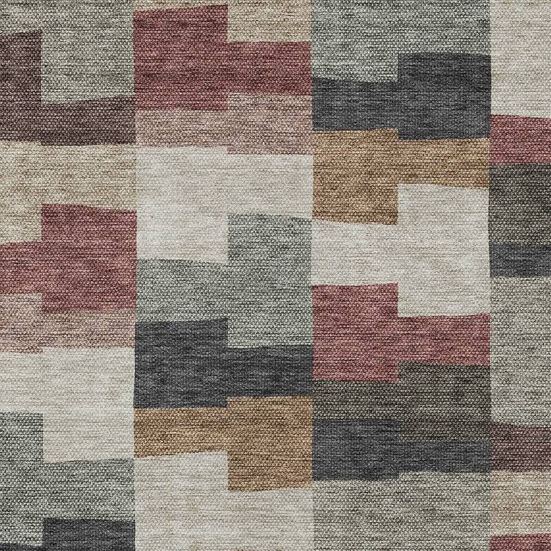 HomeRoots Geometric Transitional Rectangle Outdoor Rug