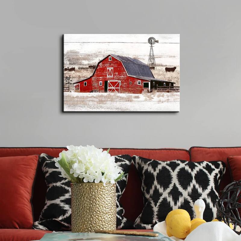 Barn Wall Art Country Red Barn Pictures Wall Decor