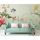 Colorful Lily Flower Bohemian Removable Textile Wallpaper - On Sale ...