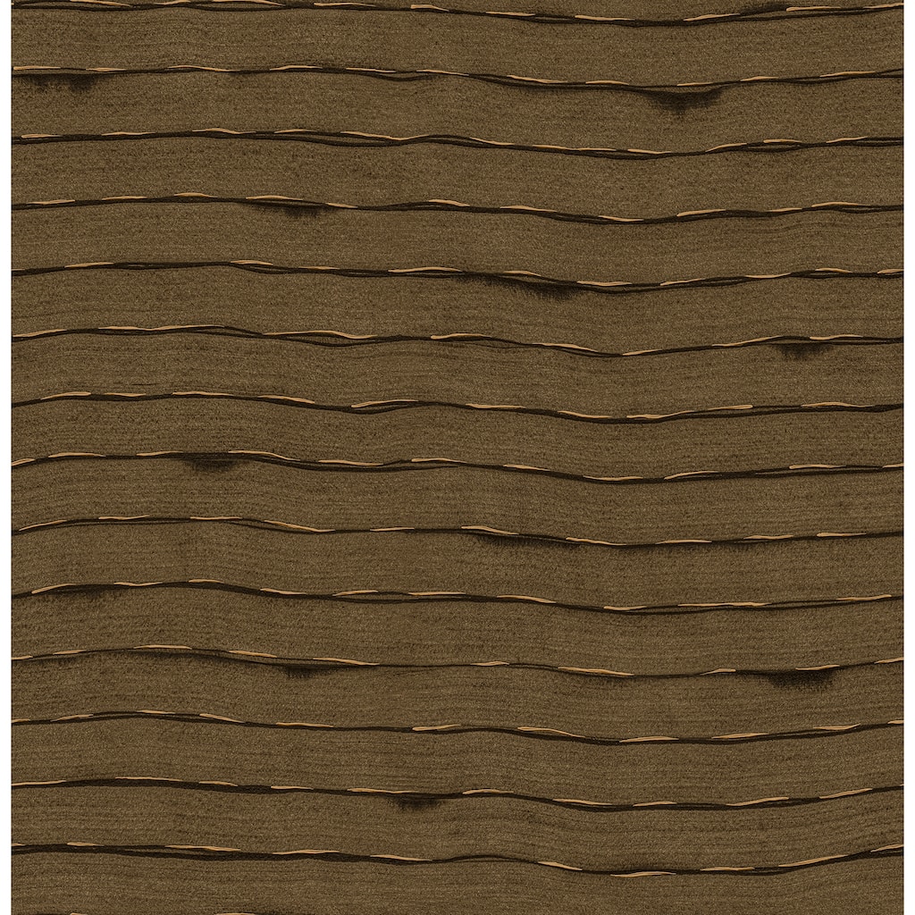Sarah + Ruby Naia Brown Horizontal Wavy Lines Wallpaper
