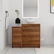 preview thumbnail 34 of 112, ARTCHIRLY 24/36/48/60 Inch Bathroom Vanity with Sink, Freestanding Bathroom Vanity with Soft Close Door and Shelf 35.4"W x 18.9"D  - Brown Ebony-321