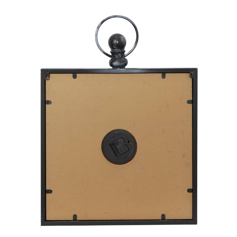 Metal Pocket Watch Style Decorative Wall Clock - Brown - Roche River Decor