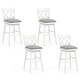 preview thumbnail 4 of 11, Costway 1/2/3/4 PCS 30" Bar Stool Wooden Chair with Contoured Backrest Set of 4