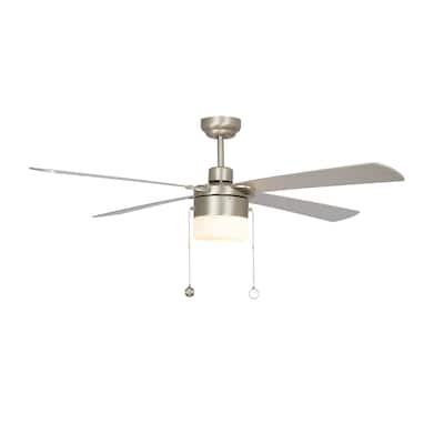CARRO Harvey 52" Indoor Pull Chain Ceiling Fan with Light-Downrod