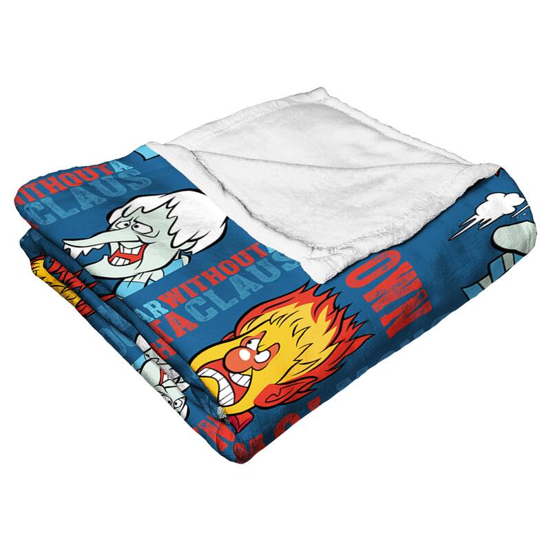 Warner Brothers A Year Without a Santa Claus Snowtown Showdown Silk Touch Throw Blanket