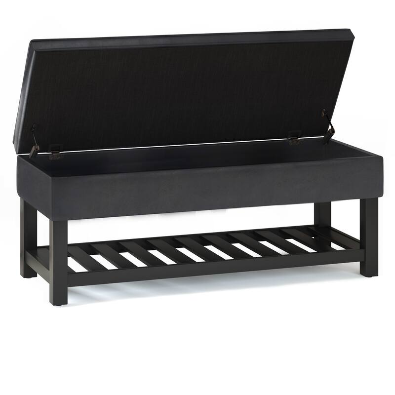 Storage Ottoman Bench with Open Bottom