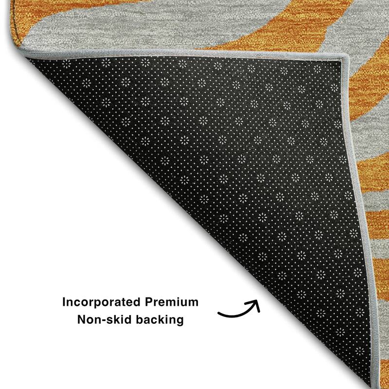 Premium Washable Super Soft Modern Zebra Print Mayfield Rug