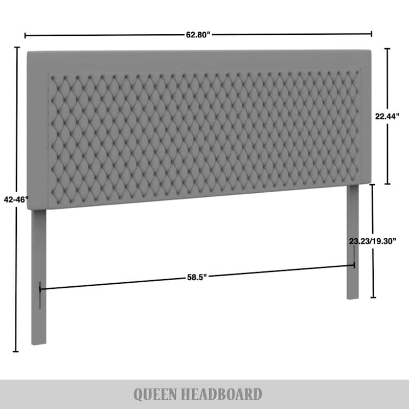 CraftPorch Transitional Velvet Upholstered Headboard