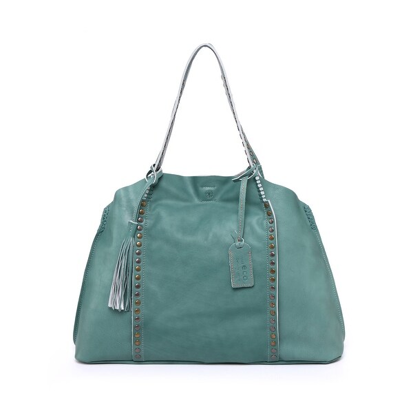 genuine leather tote