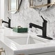 preview thumbnail 2 of 27, 7.8" H Single-Handle Bathroom Sink Faucets with Pull Out Sprayer, Single Hole Vessel Faucet With Deck Plate
