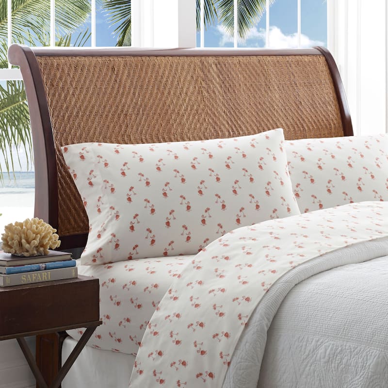 Tommy Bahama Cotton Printed Sheet Sets and Pillowcase Pairs On Sale