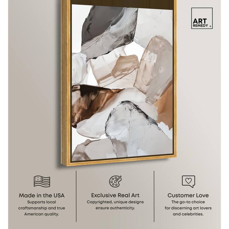 Sedimentary Hues II Canvas by Art Remedy