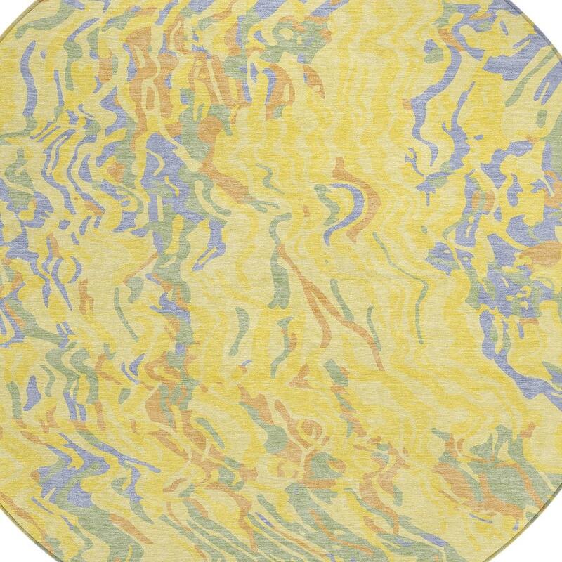HomeRoots Abstract Transitional Rectangle Outdoor Rug