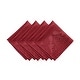 preview thumbnail 2 of 22, Caiden Elegance Damask Napkin (Set of 4) - 17"x17" Red
