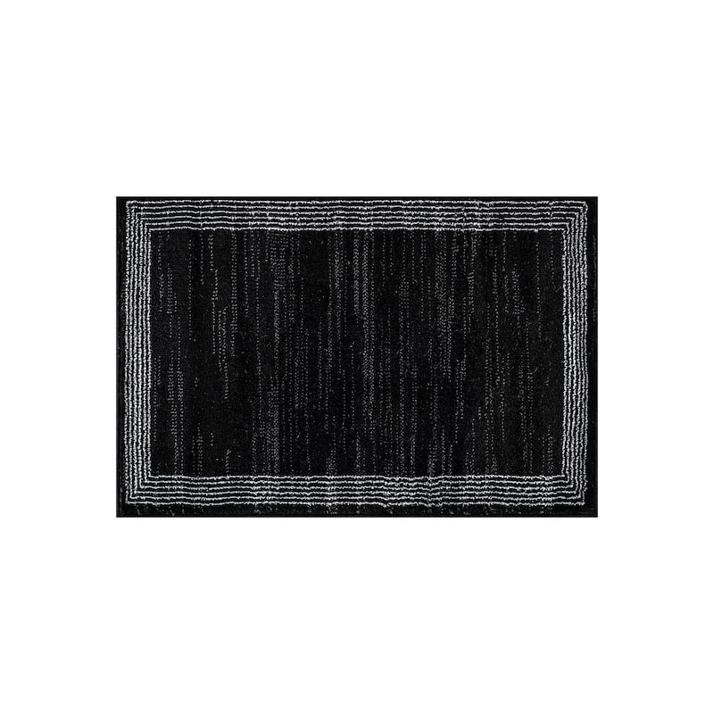 World Rug Gallery Modern Geometric Border Area Rug