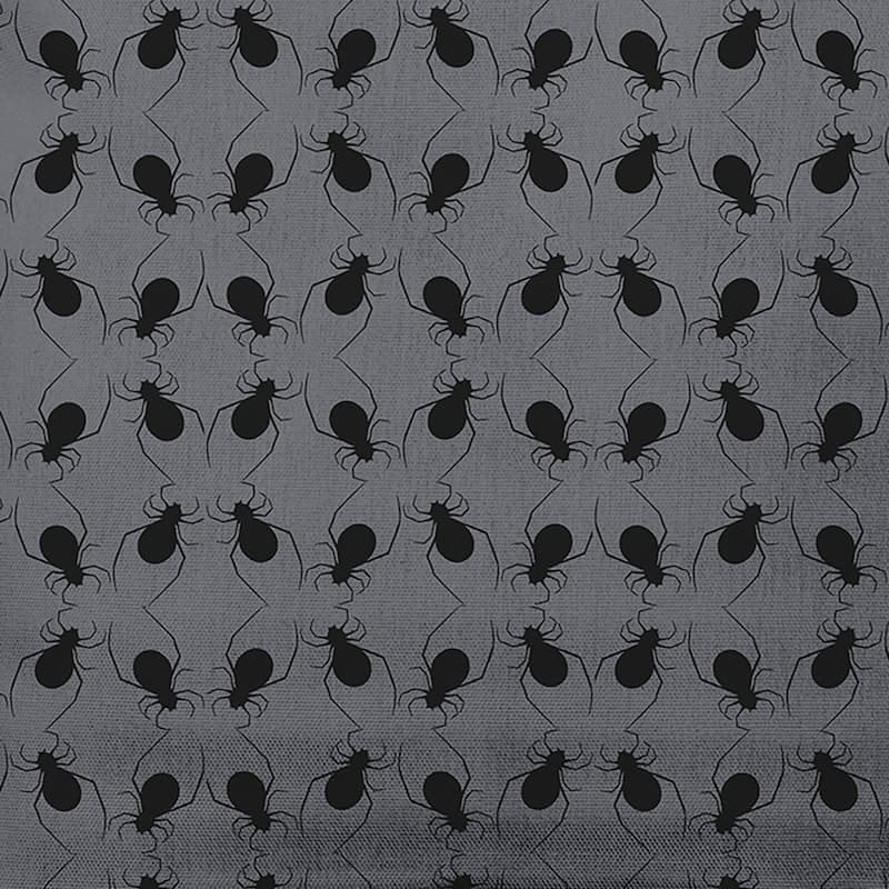 Spider Cluster Decorative Throw Pillow - 14" x 20" - Steel Gray