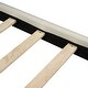 preview thumbnail 10 of 10, Beige Full Size Velvet Platform Bed with LED Frame, Thick & Soft Fabric