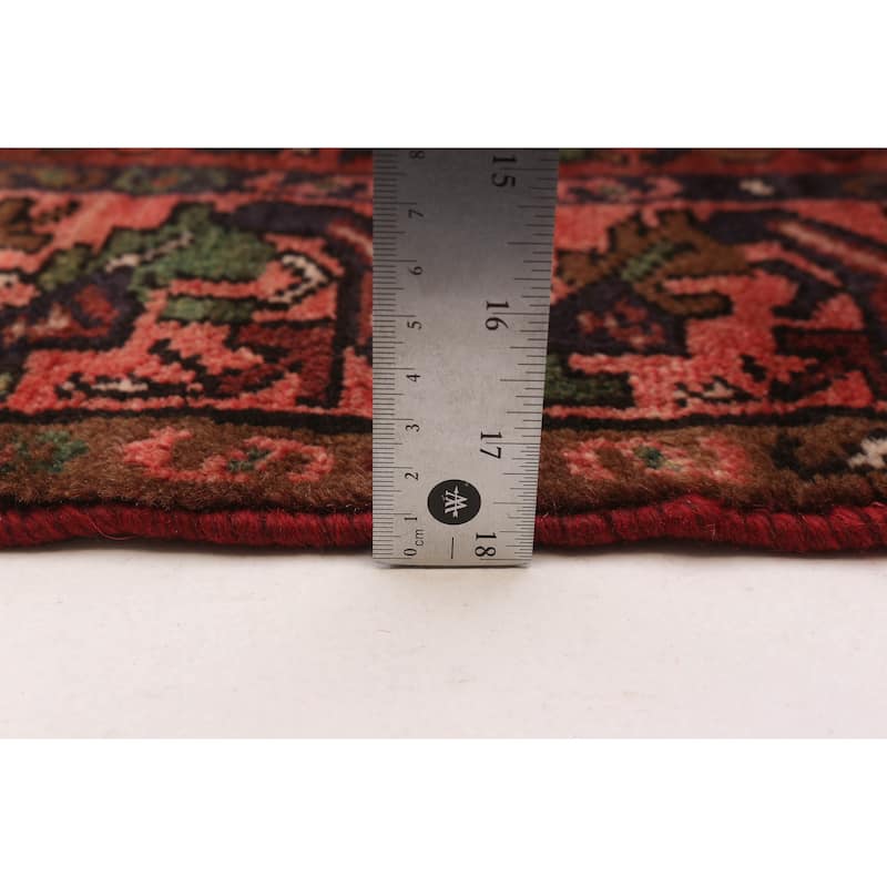 ECARPETGALLERY Hand-knotted Andelz Red Wool Rug - 3' 5" x 5' 5"