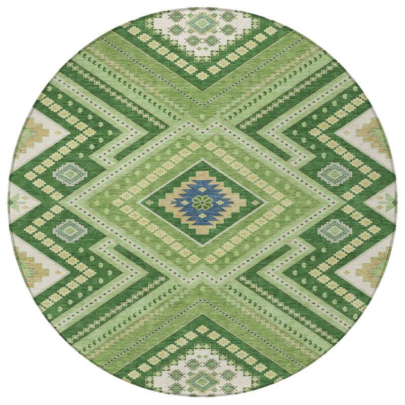 HomeRoots Tribal Transitional Rectangle Outdoor Rug