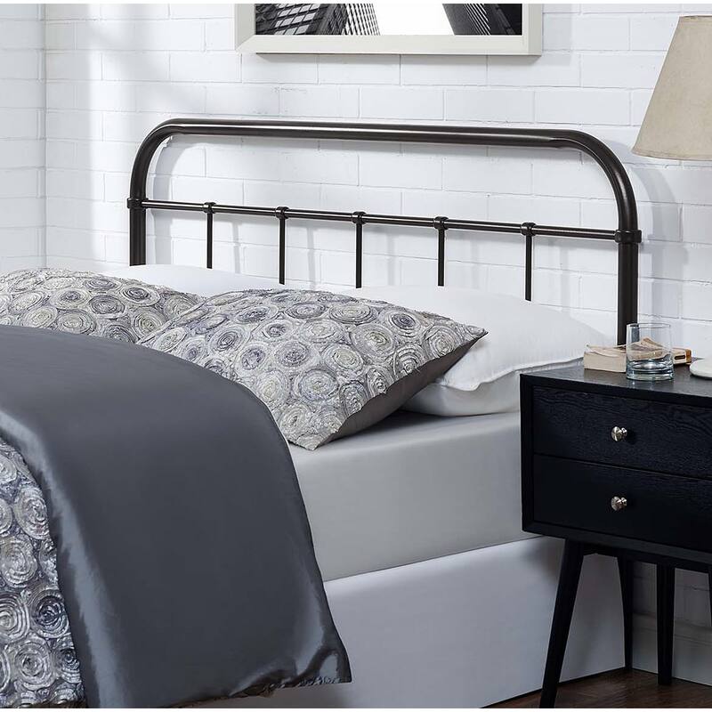 Lomita Classic Queen Size Brown Metal Headboard