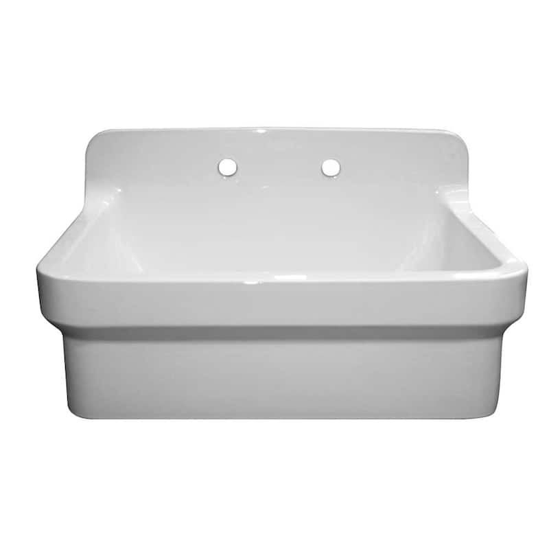 Whitehaus Old Fashioned Country 30" Single Basin Kitchen Sink for - White