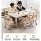 preview thumbnail 7 of 33, Kids Table and 6 Chair Set Height Adjustable