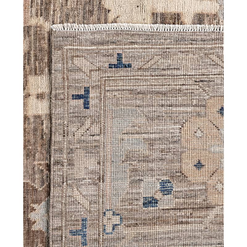 Oushak One-of-a-Kind Hand-Knotted Area Rug - Brown - 10' 2" x 13' 10"