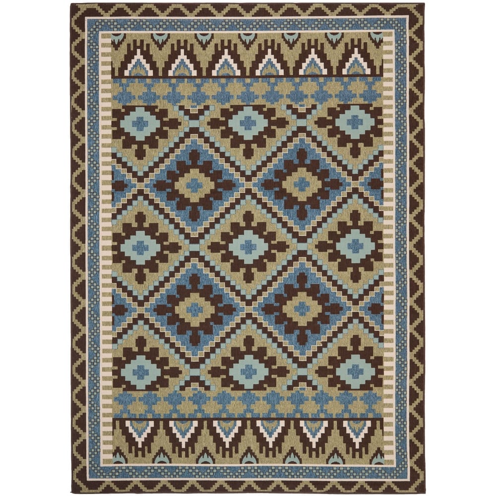 SAFAVIEH Veranda Bukuroshe Indoor/ Outdoor Waterproof Patio Backyard Rug