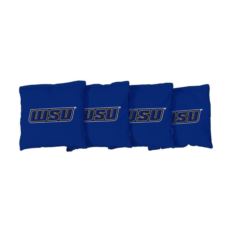 Worcester State Lancers Blue Cornhole Bags - Corn Filled