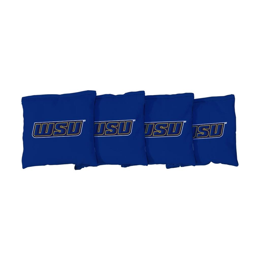 Worcester State Lancers Blue Cornhole Bags
