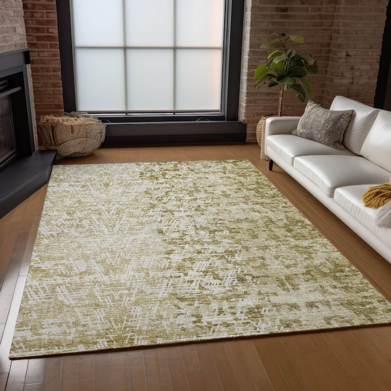 Machine Washable Indoor/ Outdoor Chantille Boho Morrocan Rug