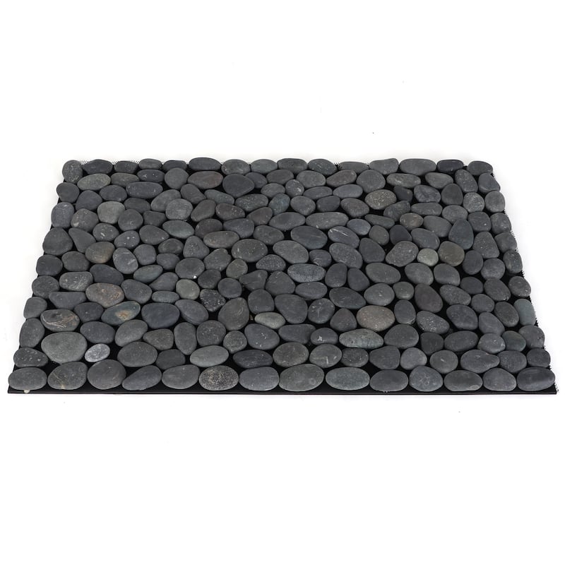 Brook Branch Real Stone Pebble Mat - 19 x 29