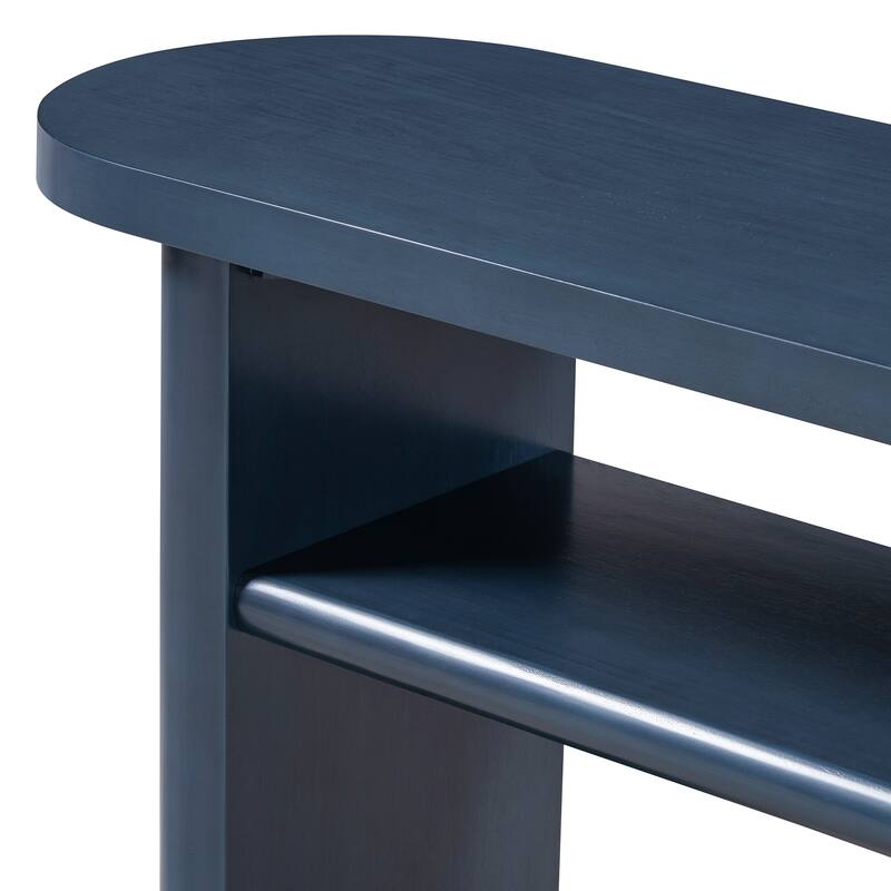 Minimalist Console Table with Rounded Edges