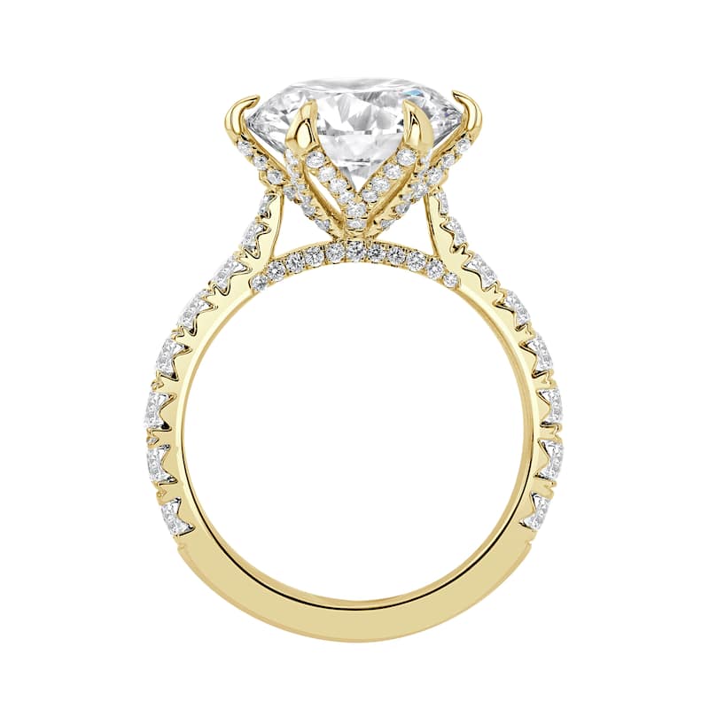 Auriya 14k Gold 6 1/4ctw Round 6-Prong Diamond Engagement Ring (F-G VS)