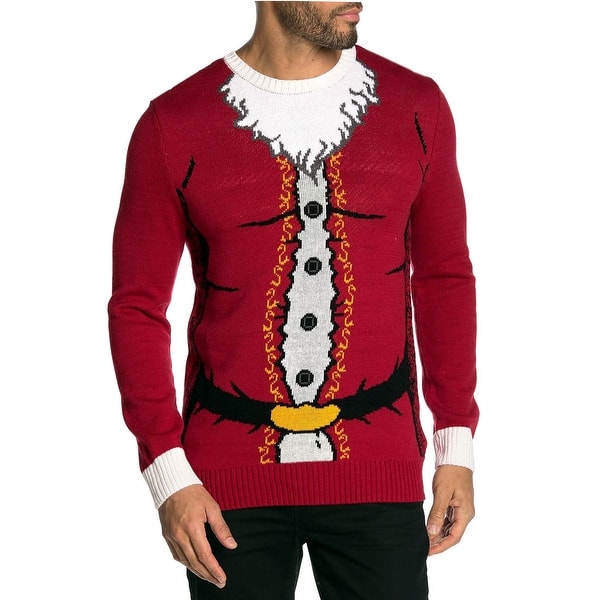 Ugly Christmas Sweater Mens Santa Claws