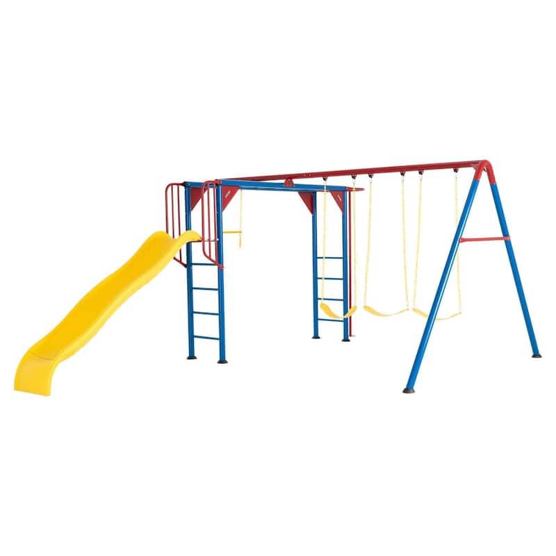 Lifetime Monkey Bar Adventure Swing Set (Earthtone) - Primary