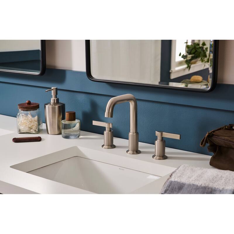 Ruvati Barolo Two Handle Widespread Bathroom Faucet in Brushed Nickel - RVF5236BN - 7'6" x 9'6"
