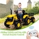 preview thumbnail 15 of 23, Electric Kids Ride On Tractor with Trailer, 12V Battery Powered Vehicle Toy