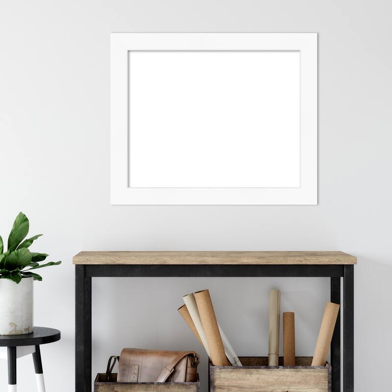 Amanti Art Cabinet White Framed Dry Erase Magnetic Board
