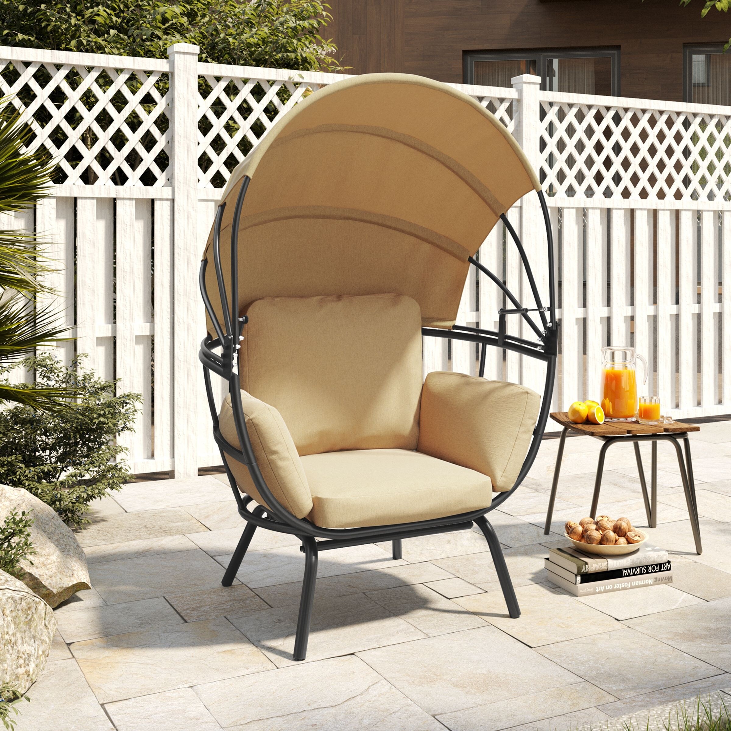 Egg chair on sale with shade