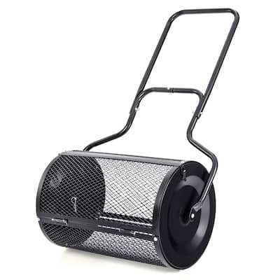 Costway 24" Peat Moss Spreader Compost Spreader with Upgrade Side - See Details